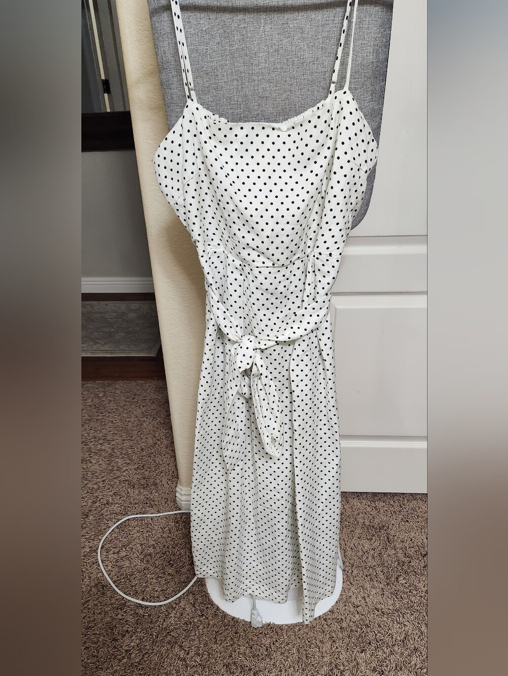 NWT Kate Spade x Target Mini Polka Dot Tie-Waist Midi Dress L Large - Picture 5 of 11